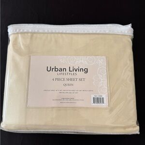 Queen 4-Piece Sheet Set - Cream